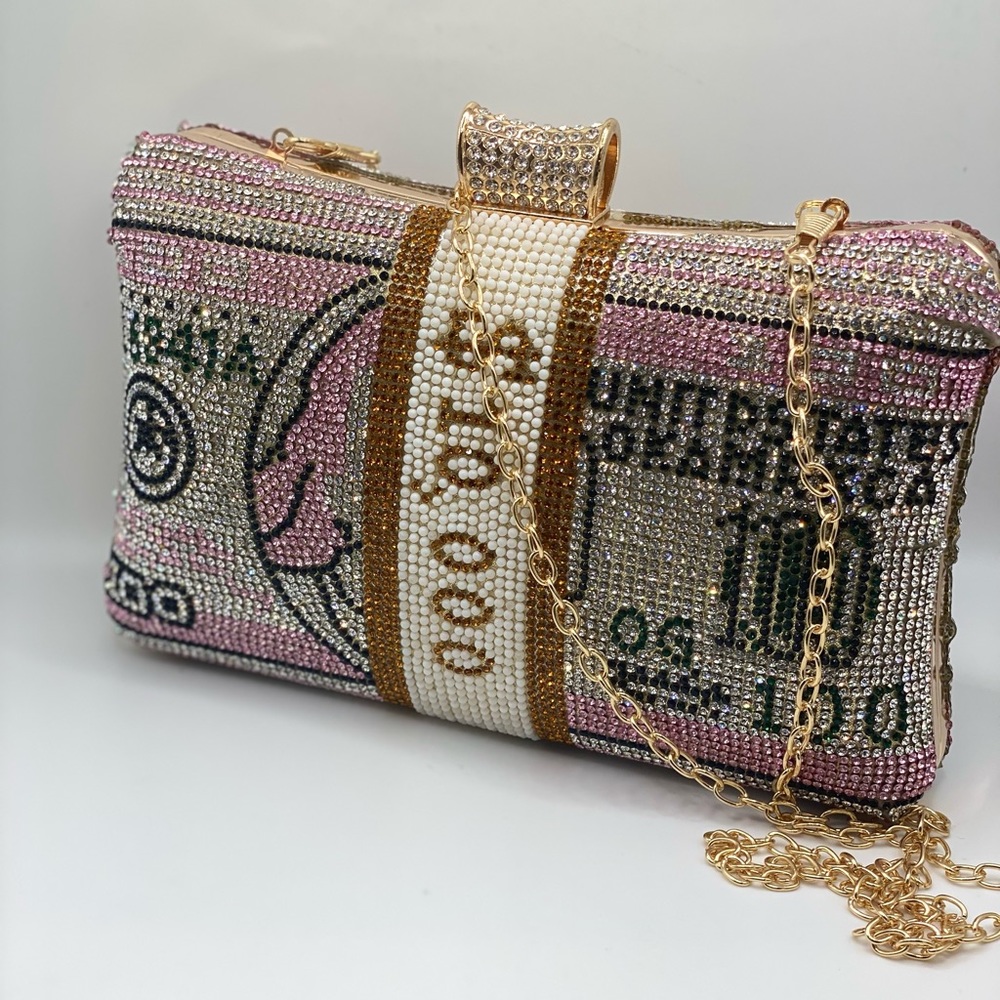 Crystal $10,000 clutch